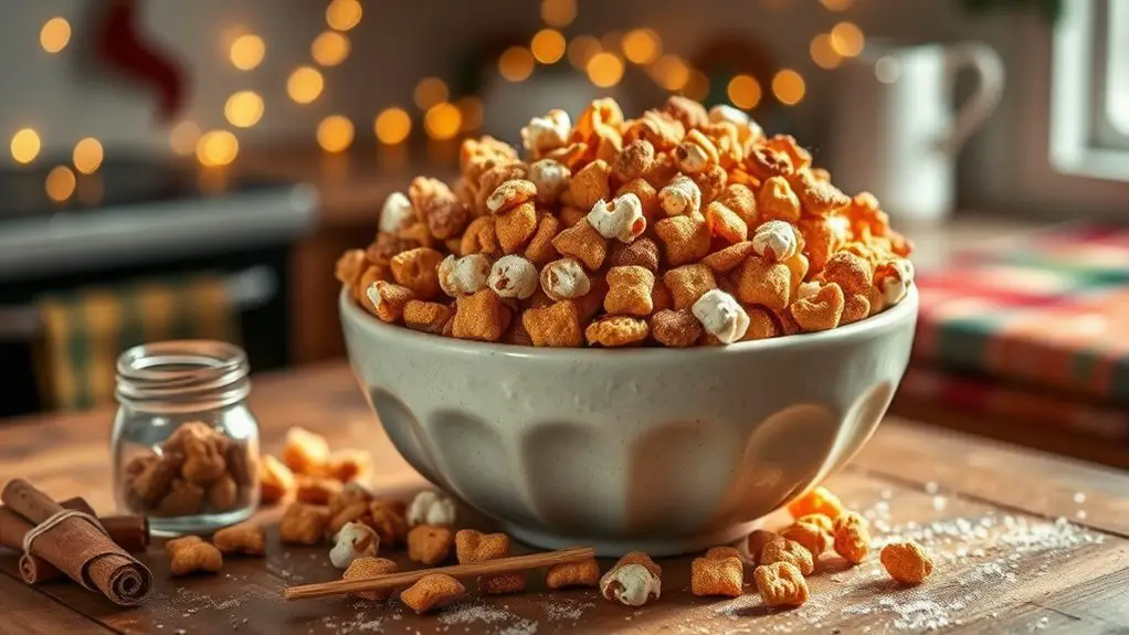 sweet cinnamon snack mix