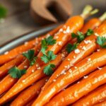 sweet savory honey glazed carrots