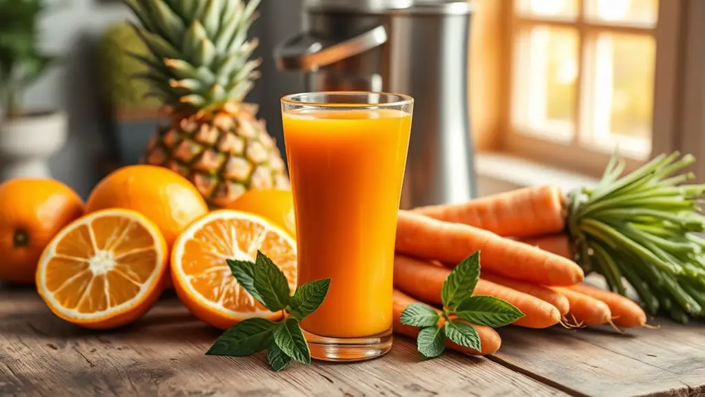 tropical fruit juice blend