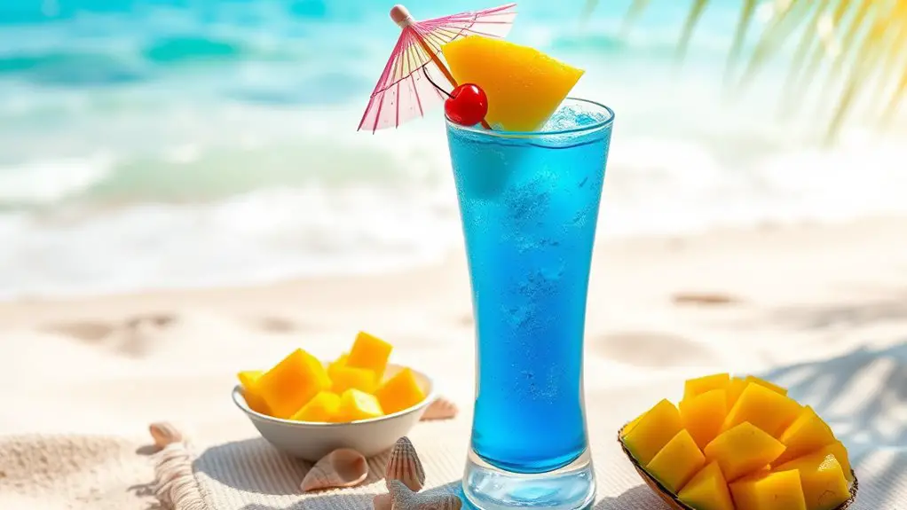 tropical island cocktail delight