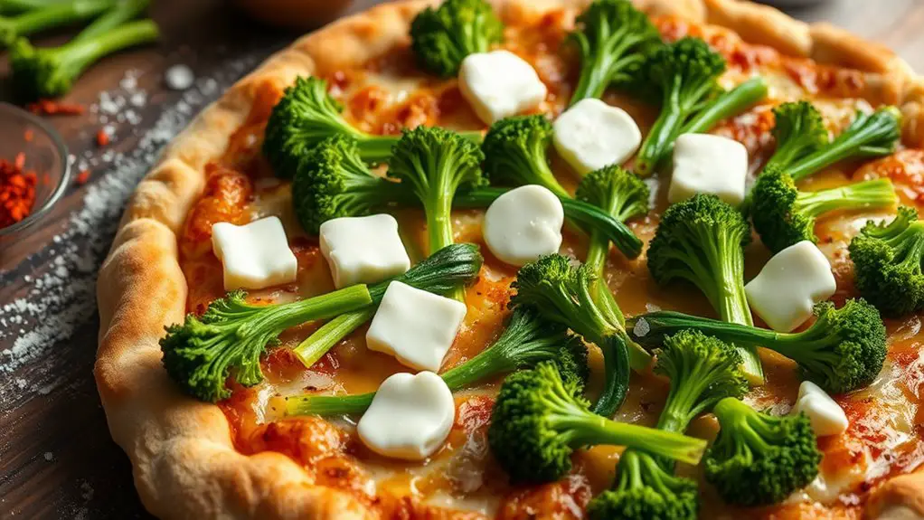 unique vegetable pizza topping