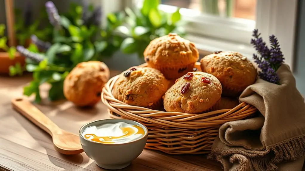 yogurt infused bran muffins