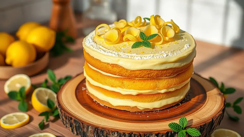 zesty lemon flavored cake