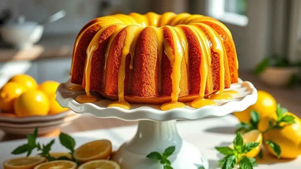 zesty lemon rum cake