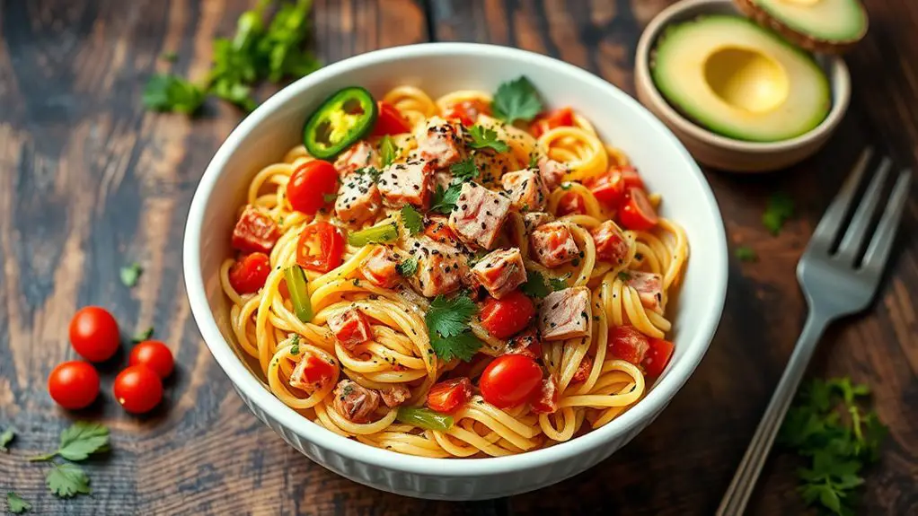 zesty seafood pasta dish