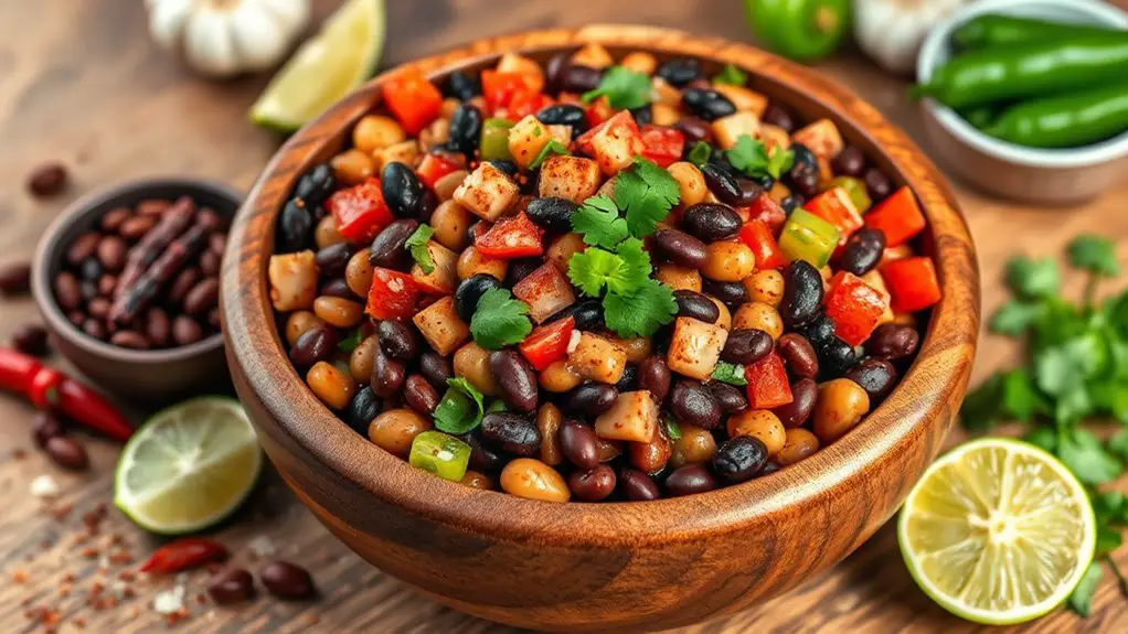 zesty three bean chili salad